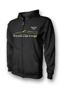 Corvette C5 Convertible Full Zip Hoodie