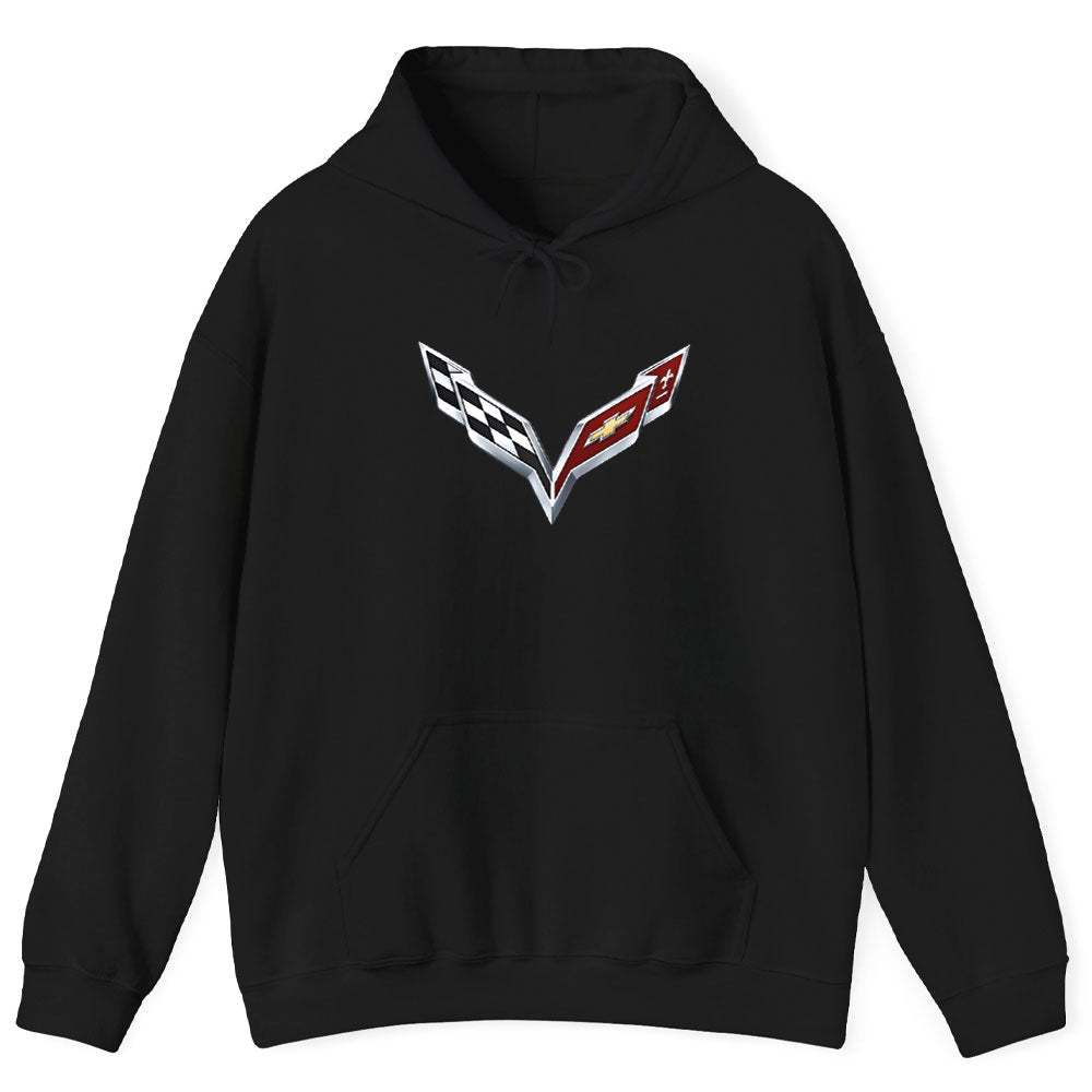 Corvette C7 Logo Pullover Hoodie