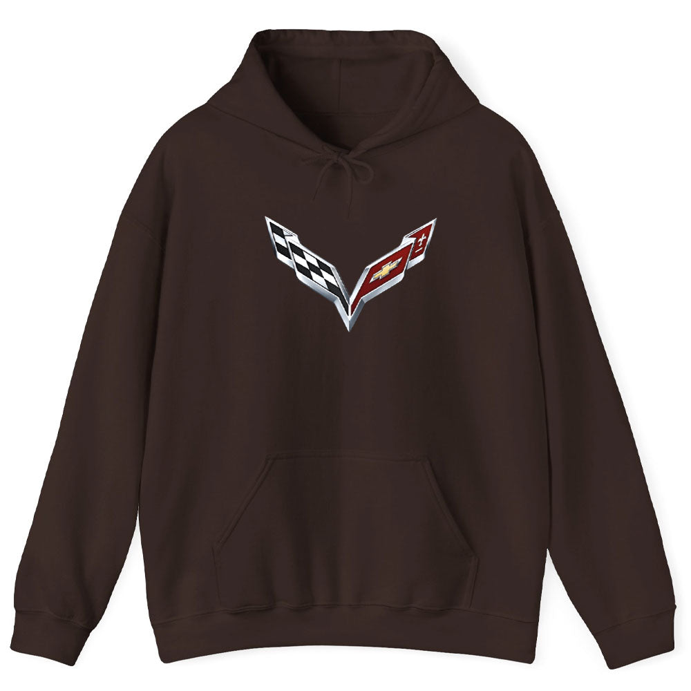 Corvette C7 Logo Pullover Hoodie
