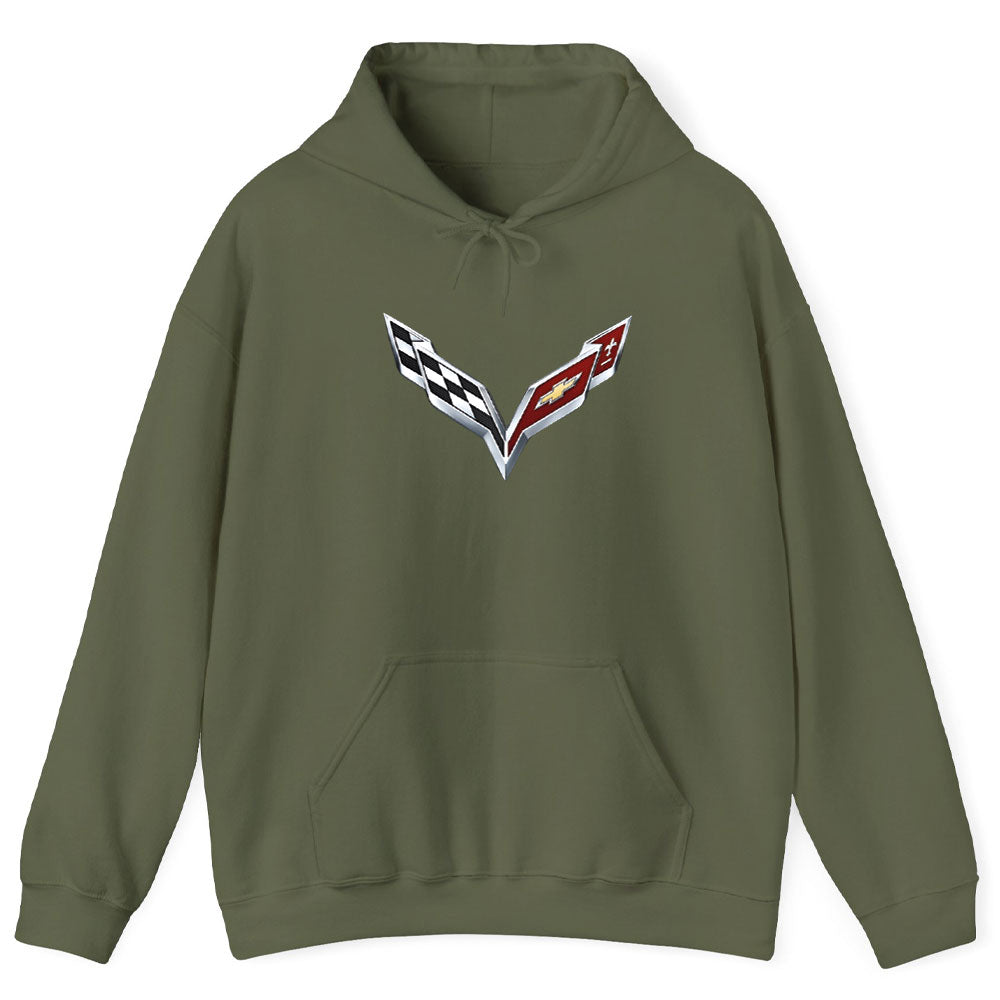 Corvette C7 Logo Pullover Hoodie