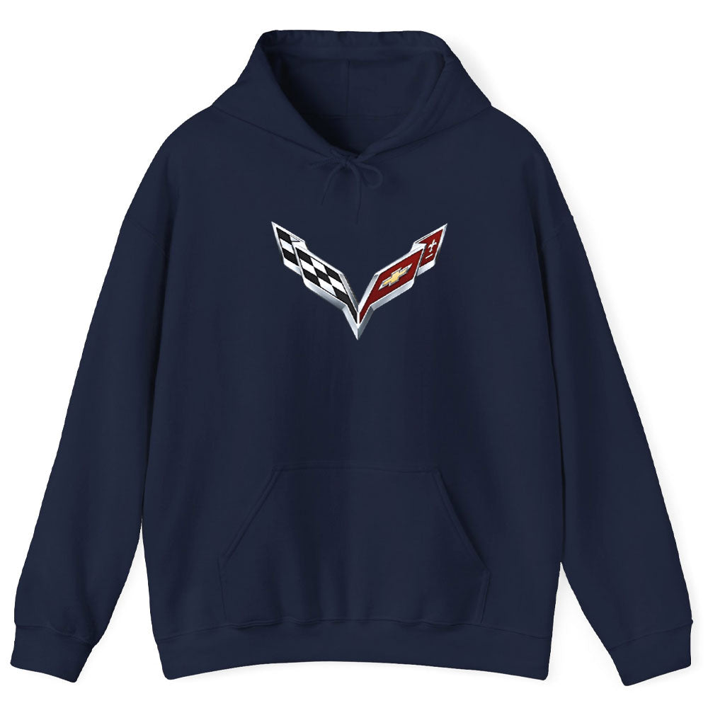 Corvette C7 Logo Pullover Hoodie
