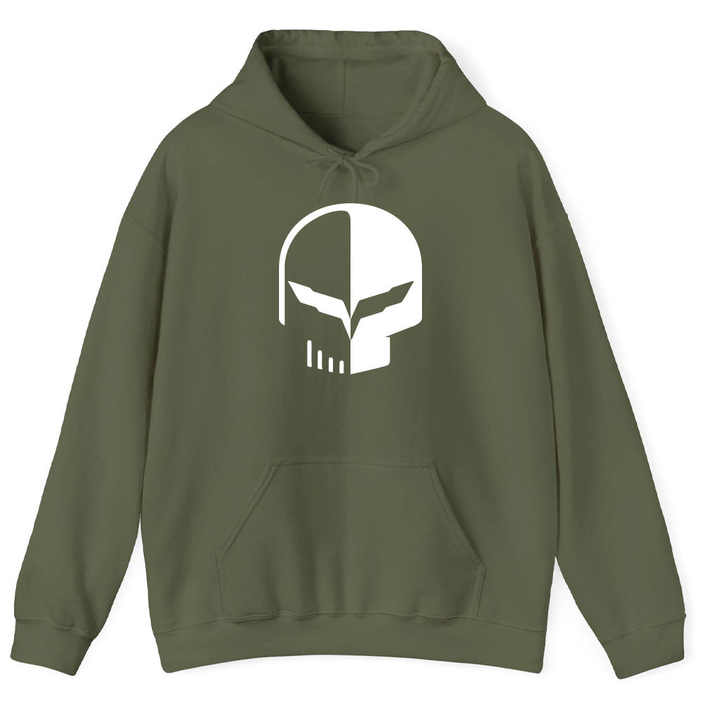 Corvette C7 Jake Skull Hoodie