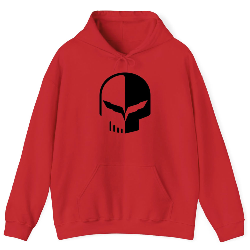 Corvette C7 Jake Skull Hoodie