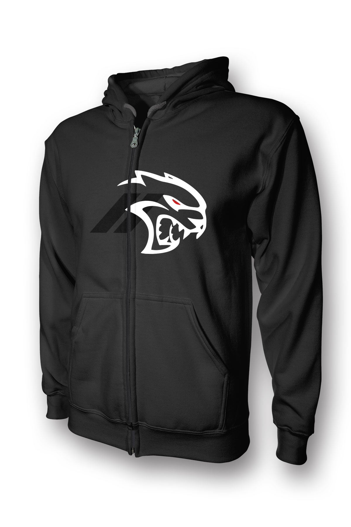 Dodge Srt Hellcat Redeye Logo Full Zip Hoodie