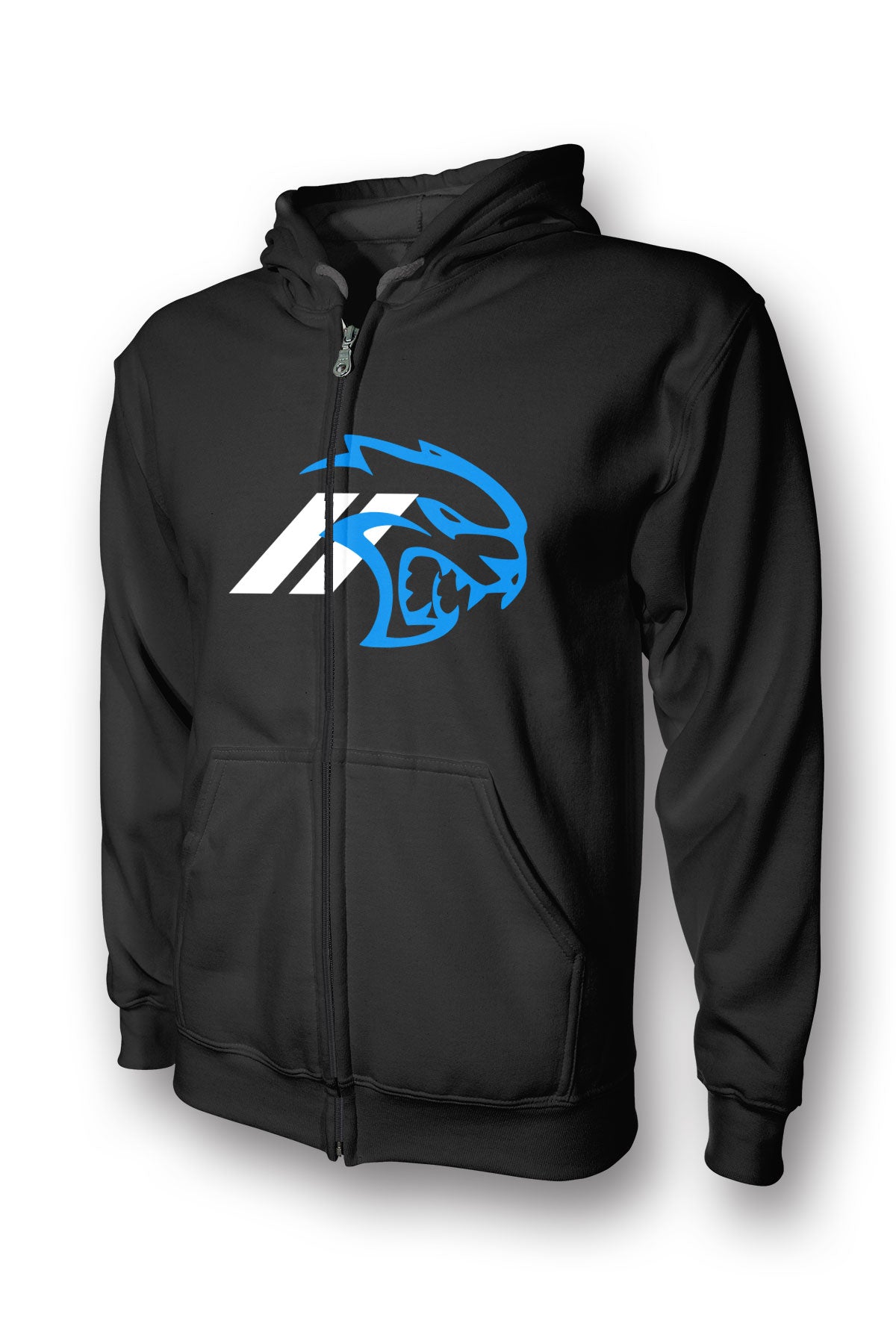 Dodge Srt Hellcat Logo Full Zip Hoodie