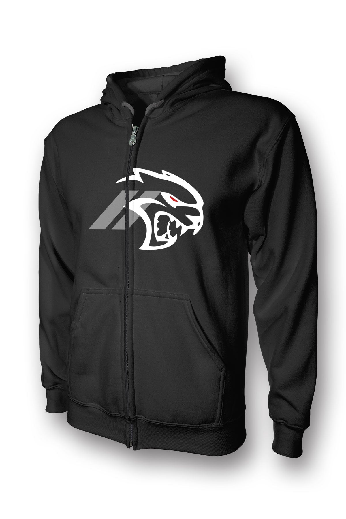 Dodge Srt Hellcat Redeye Logo Full Zip Hoodie
