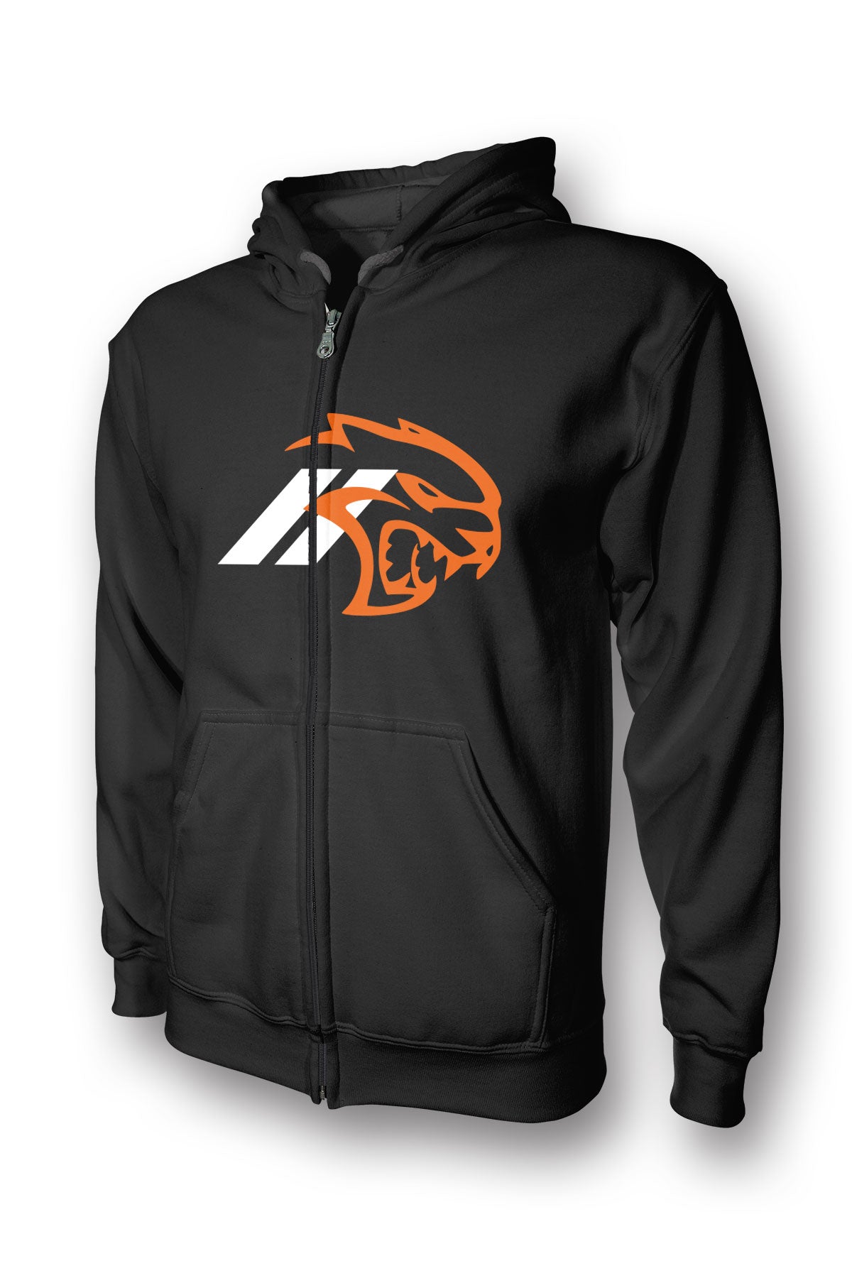 Dodge Srt Hellcat Logo Full Zip Hoodie