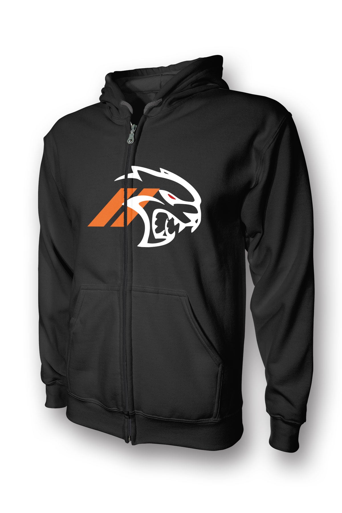 Dodge Srt Hellcat Redeye Logo Full Zip Hoodie