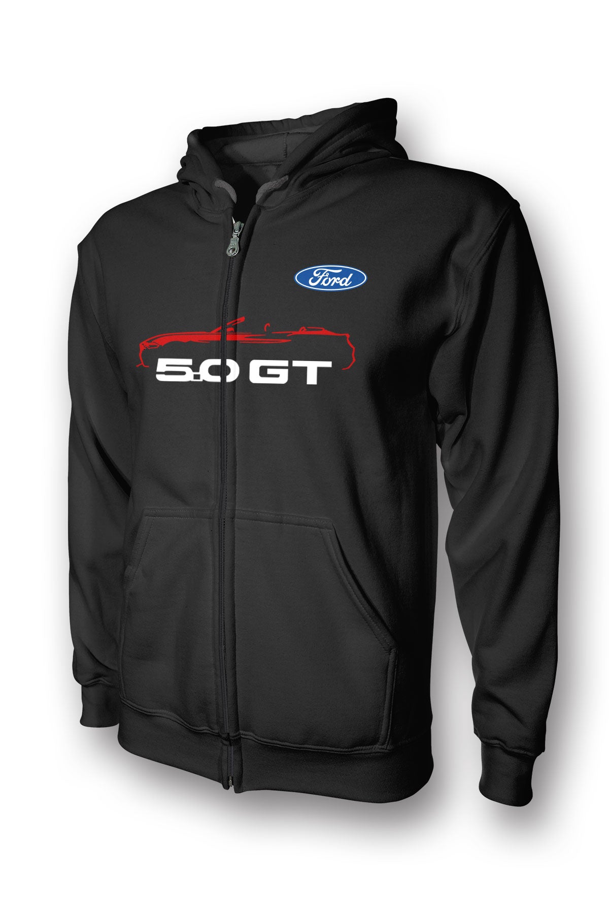 Ford Mustang Gt Convertible Full Zip Hoodie