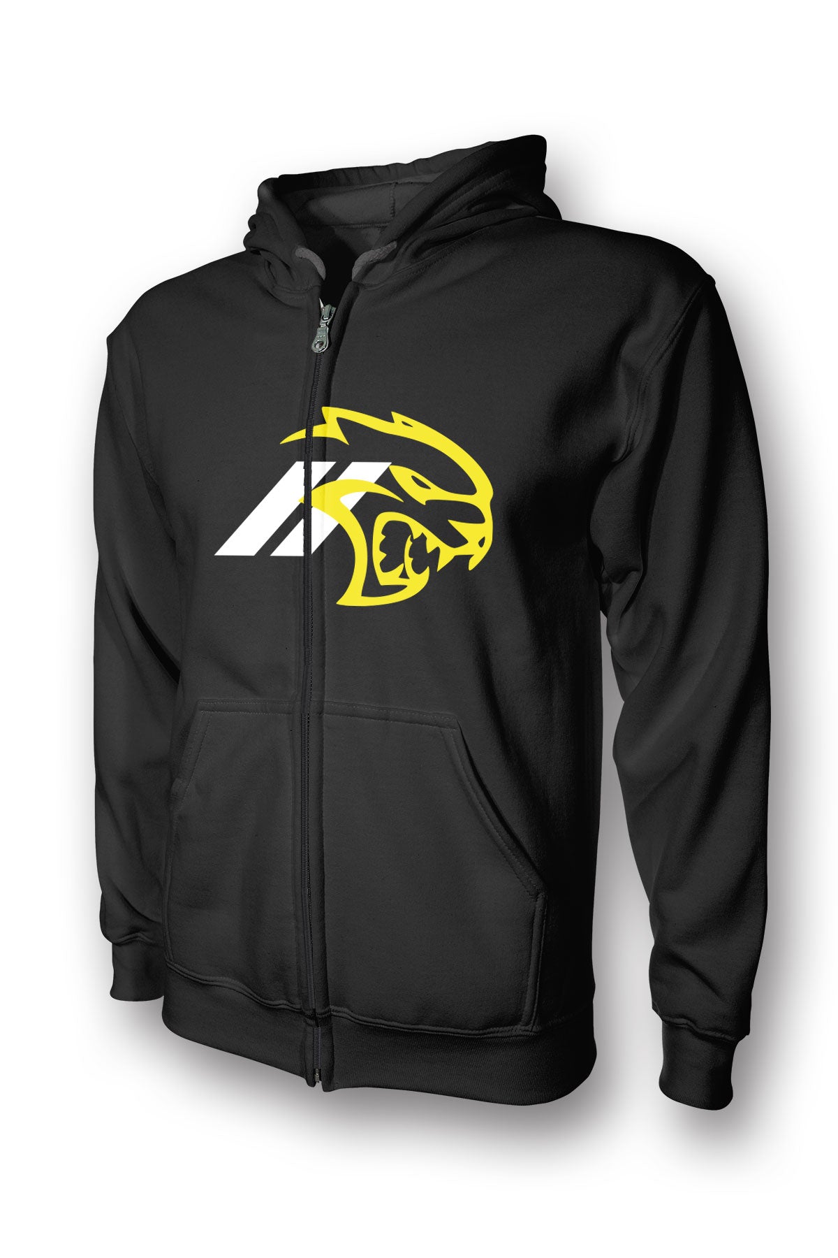 Dodge Srt Hellcat Logo Full Zip Hoodie